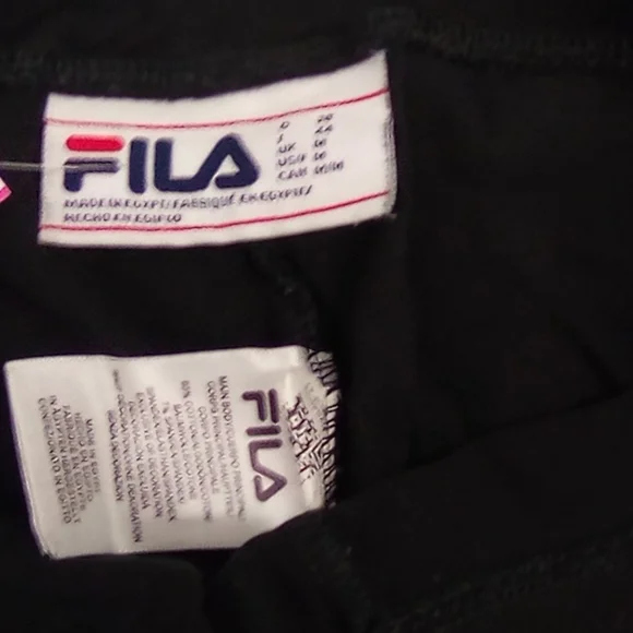 Fila Black W/Colorful Logo, - Picture 6 of 9
